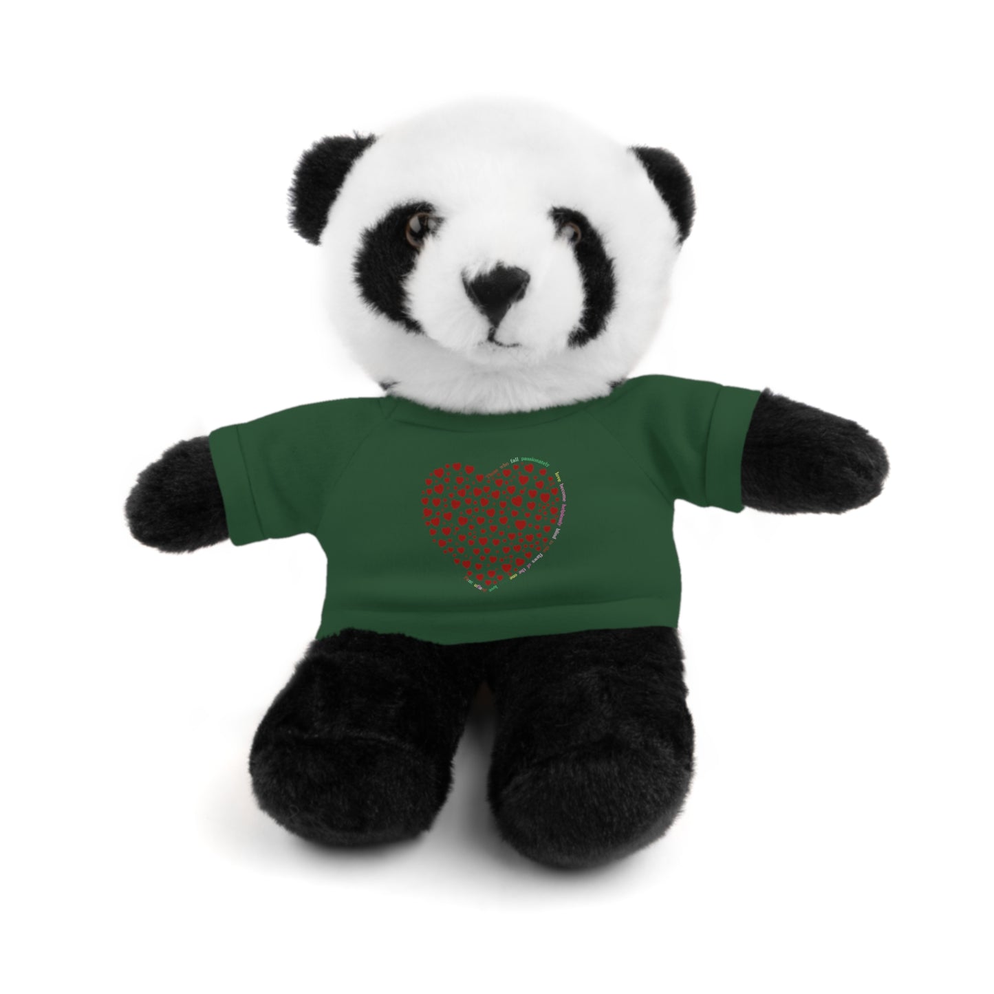 Personalized Stuffed Animal with Red Heart T-Shirt
