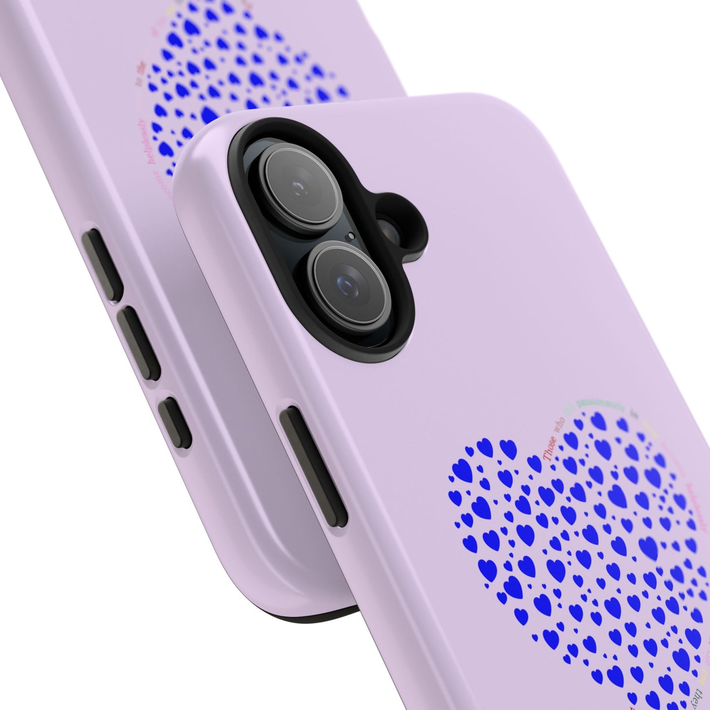 Blue Heart Design Tough iPhone Cases