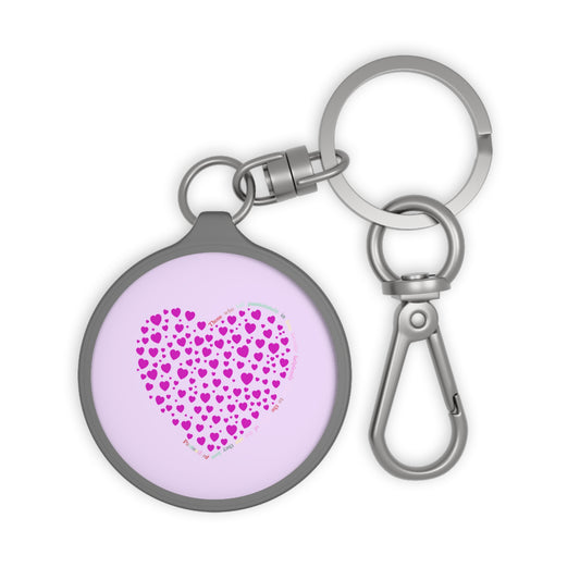 Pink Heartfelt Keyring Tag