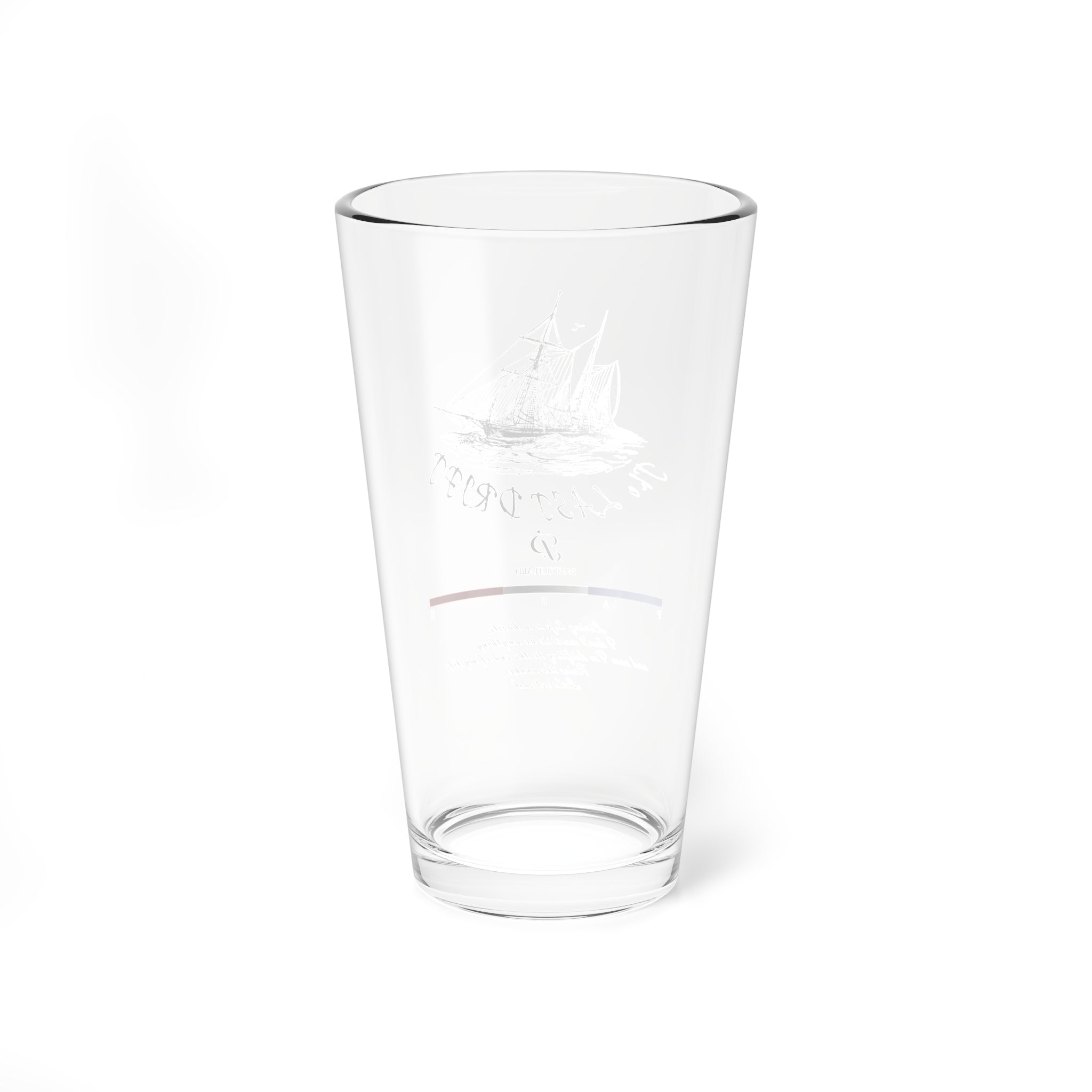 Clear Pantouflard 'The Last Drift' Nautical Solid Glass Mixer
