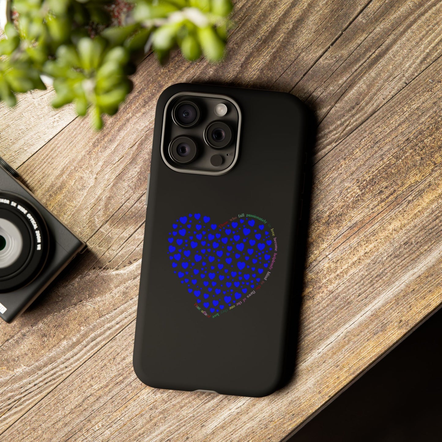 Fundas de corazón azul para teléfonos iPhone, Galaxy, Google Pixel (54 tipos)