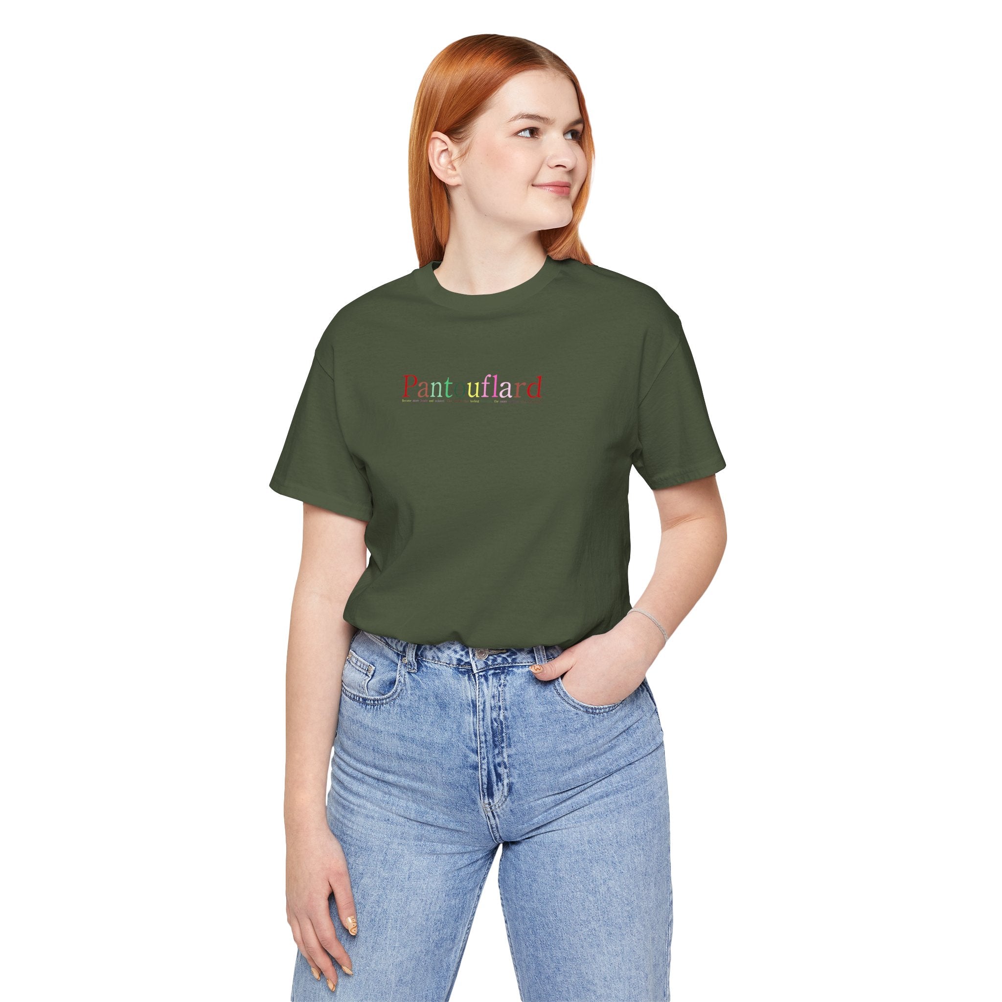 Unisex Minimalist Logo T-Shirt - 100% Airlume Cotton Soft Jersey Tee