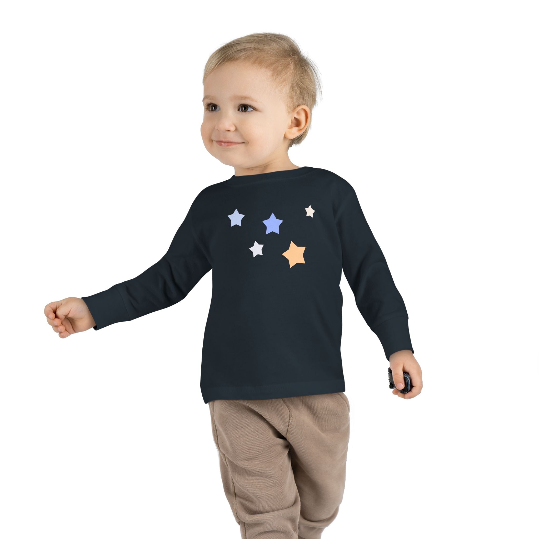 Toddler Cassiopeia Star Print Cotton Baby Long Sleeve Tee