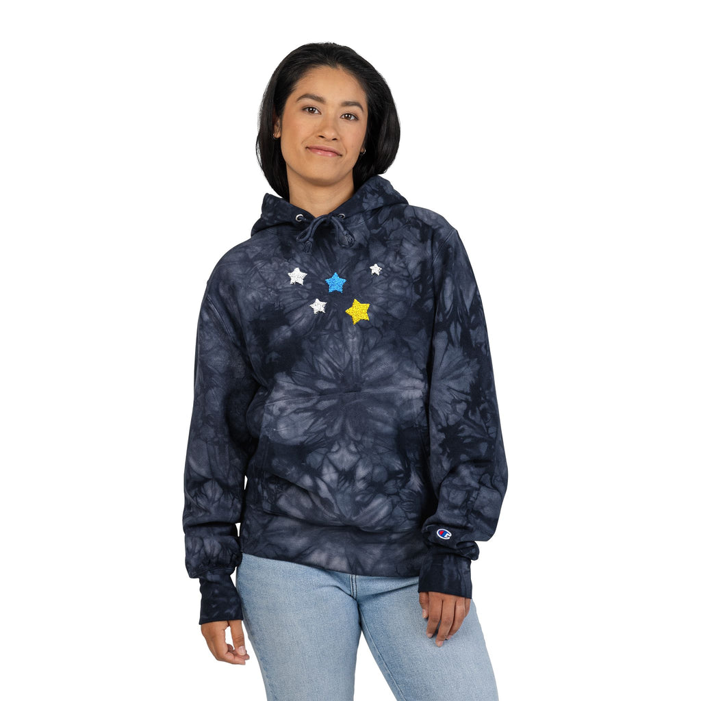 Champion Cassiopeia Constellation Tie-Dye Hoodie - W-Shape Reverse Weave Pullover