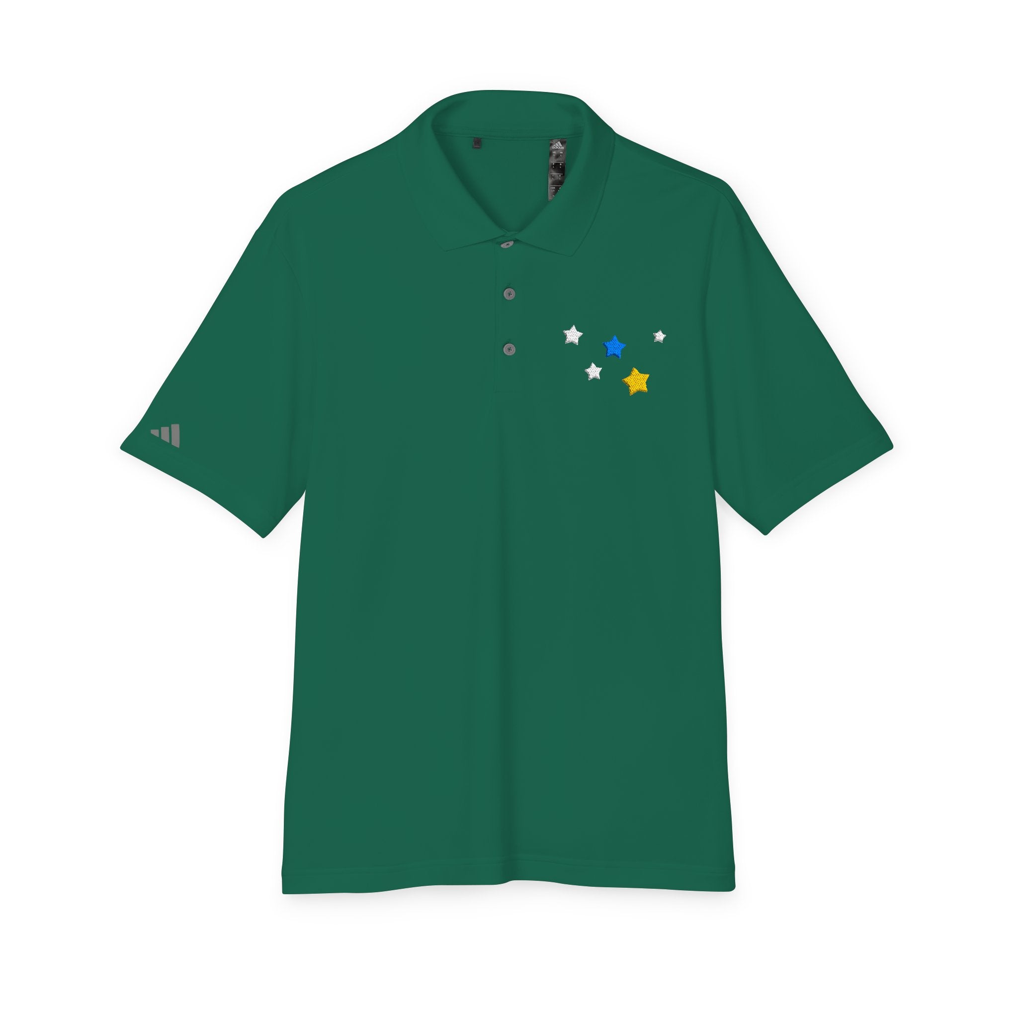 Adidas Unisex Cassiopeia Constellation Embroidered Polo - W-Shape Performance Shirt