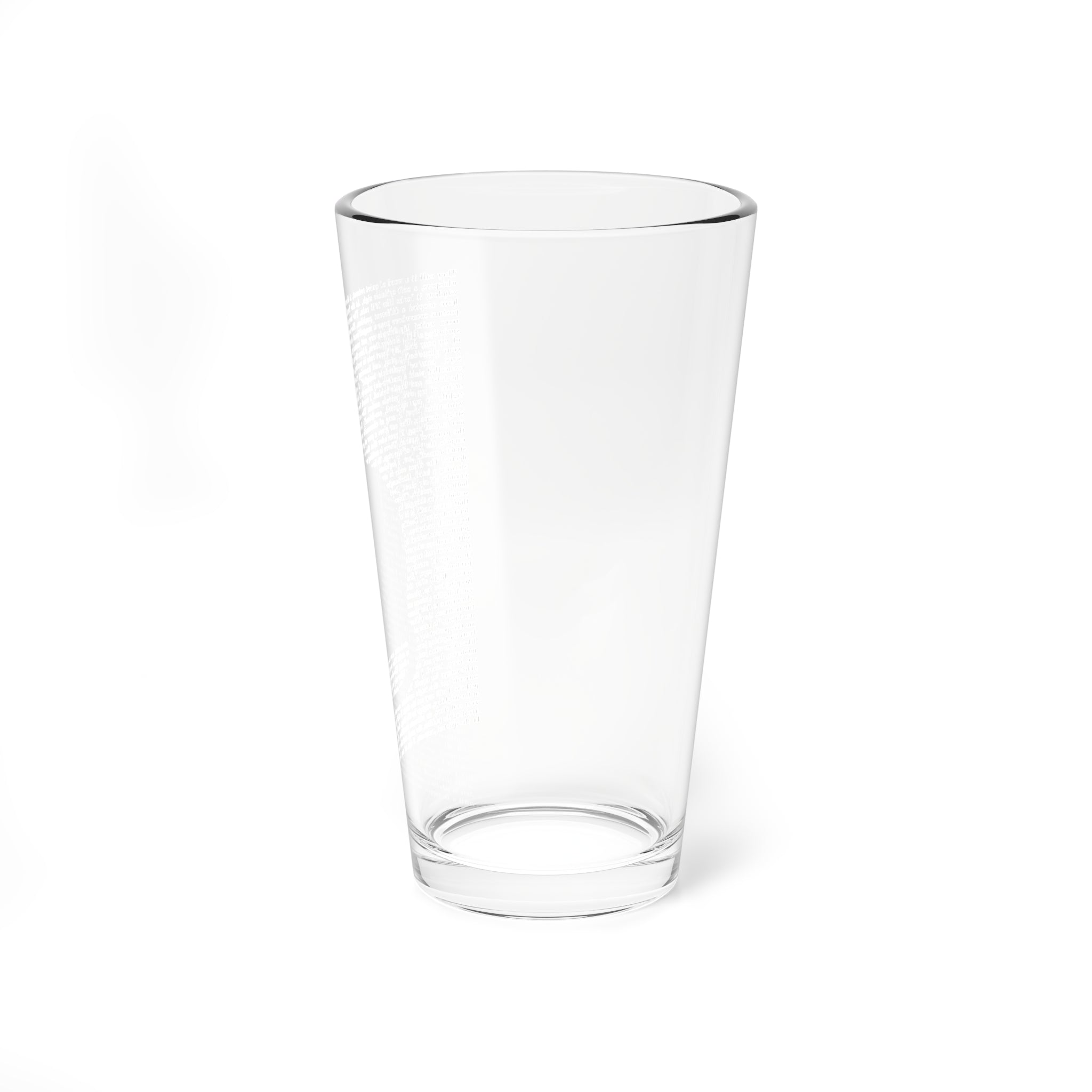 Clear Pantouflard 'Manifesto' Typography Solid Glass Mixer