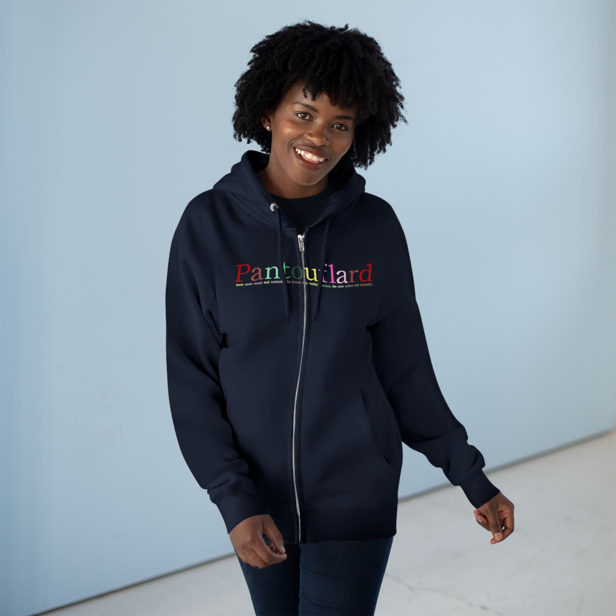 Text Zip Hoodie | Lane Seven Fleece with YKK Zipper