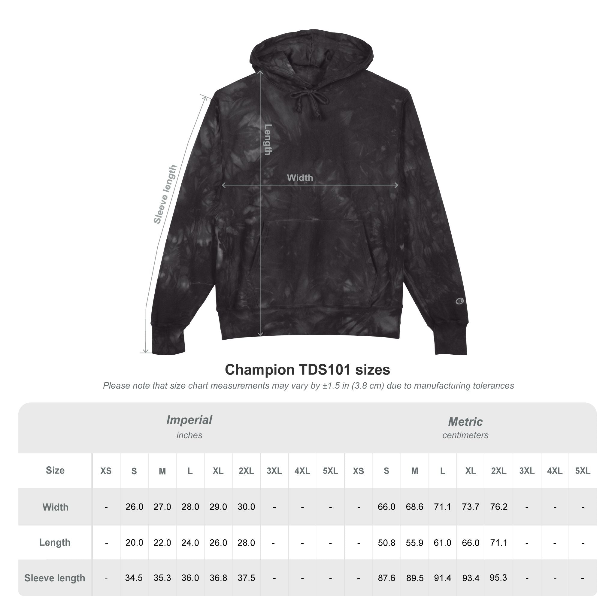 Champion Cassiopeia Constellation Tie-Dye Hoodie - W-Shape Reverse Weave Pullover