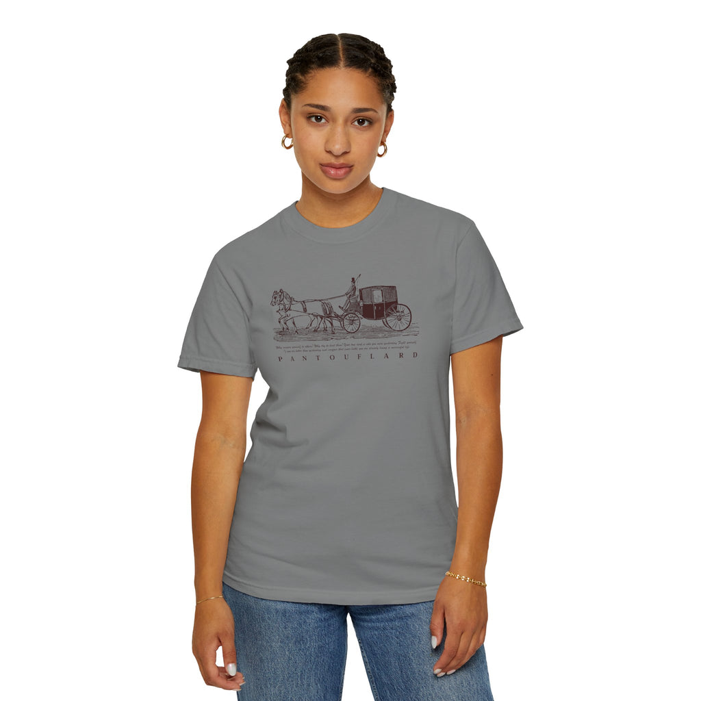 Unisex Burnt Orange Vintage Horse Carriage 100% Cotton T-shirt