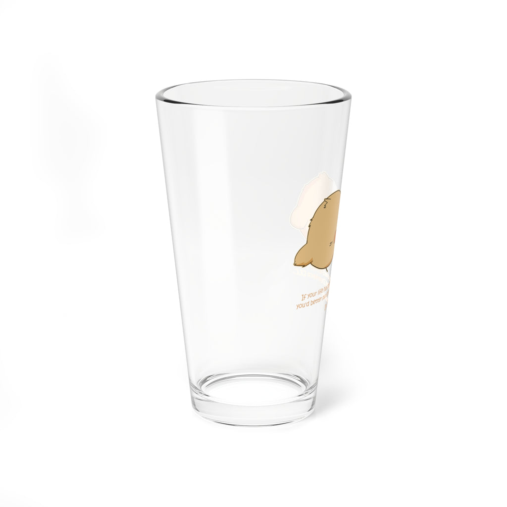 Clear Pantouflard 'Life DLC' Gamer Humor Solid Glass Mixer