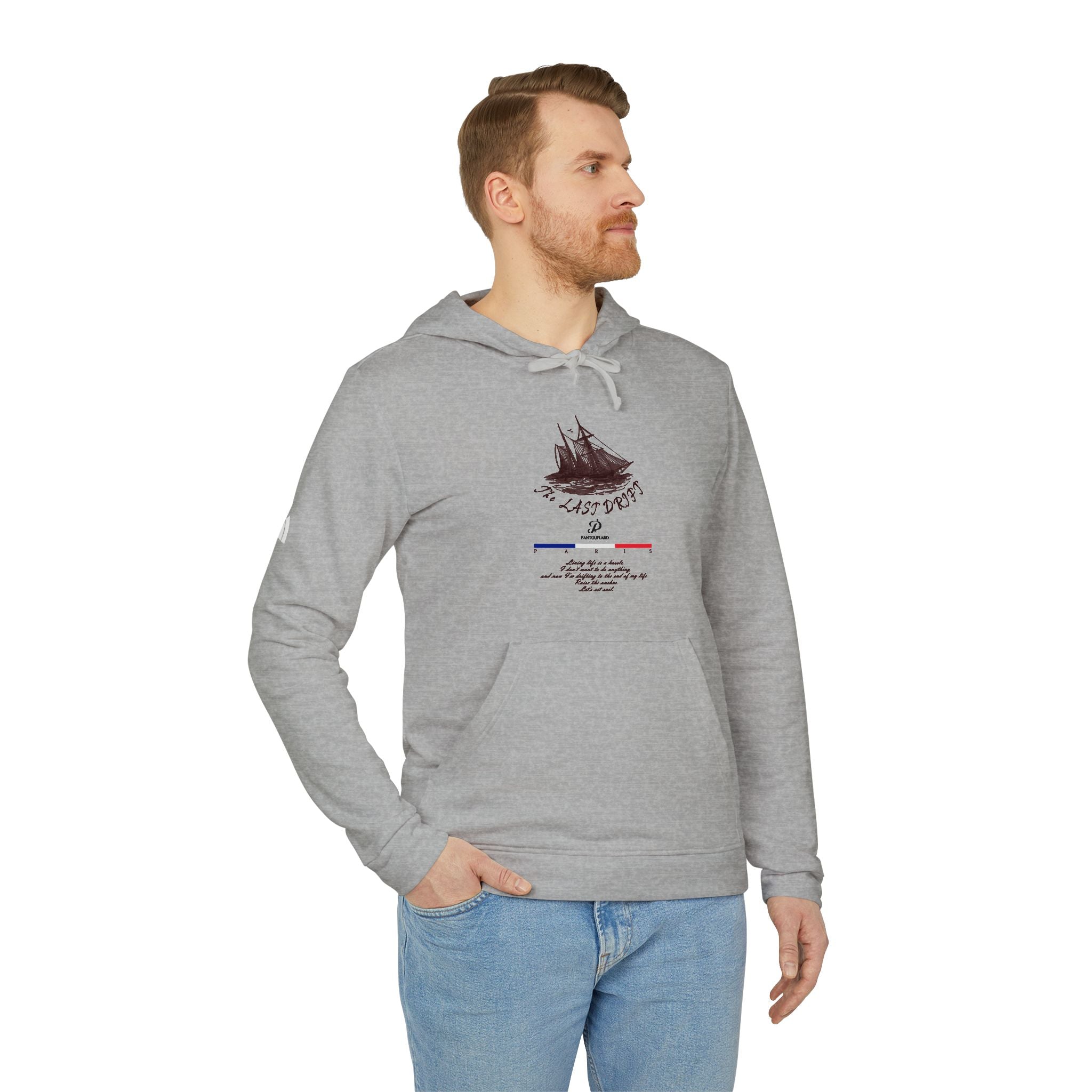 Old Money Yacht Club Hoodie - The Last Drift I (Authentic Adidas Sporty Rich Fleece)
