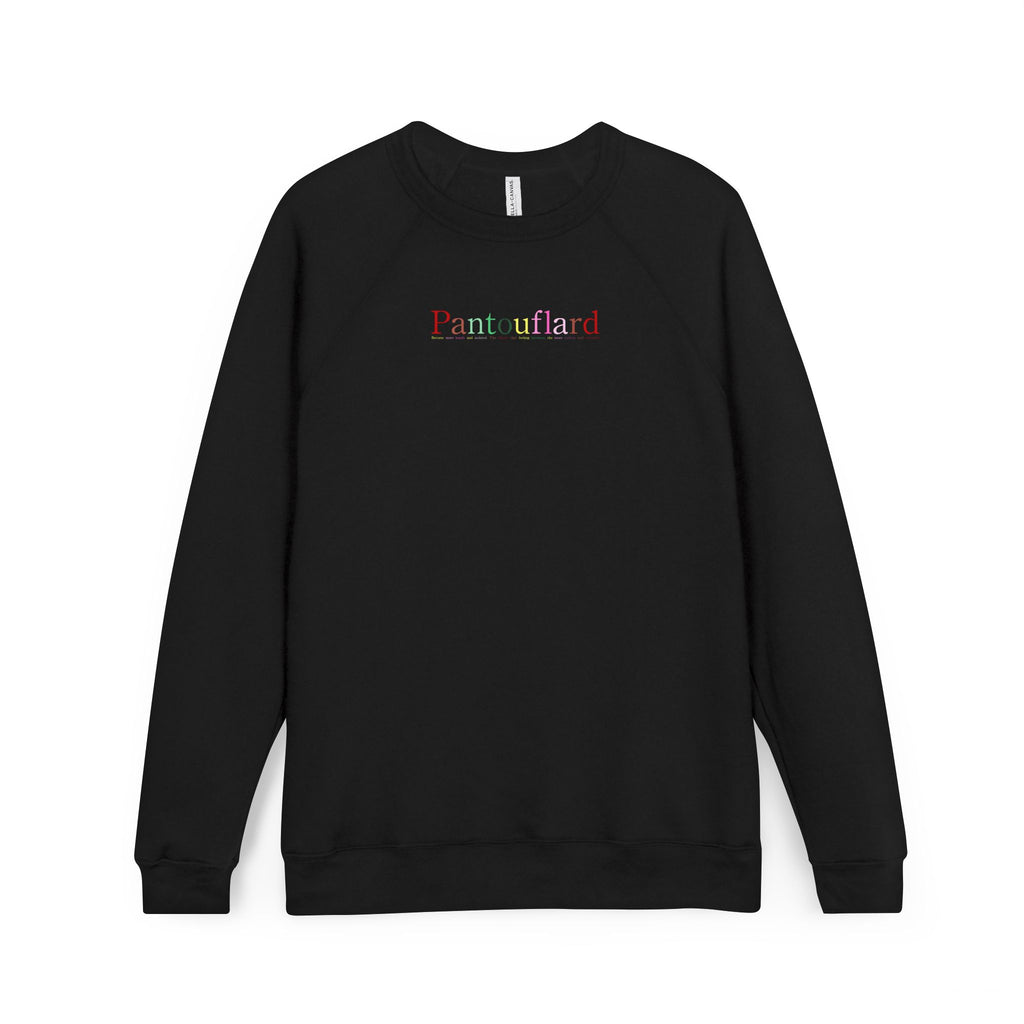 Unisex Old Money Aesthetic Raglan Sweatshirt - Colorful Logo (Premium Sponge Fleece)
