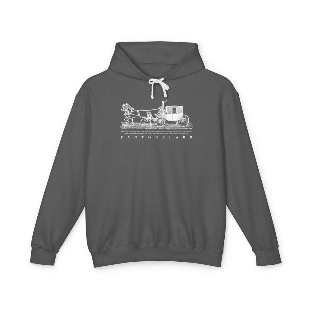 Old Money Equestrian Heritage Hoodie - The Timeless Carriage II (Lightweight 100% Cotton)