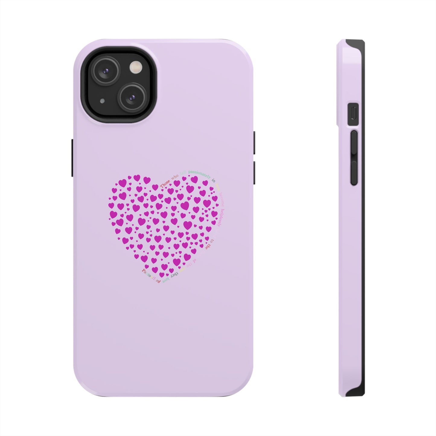 Pink Heart Design Tough iPhone Cases