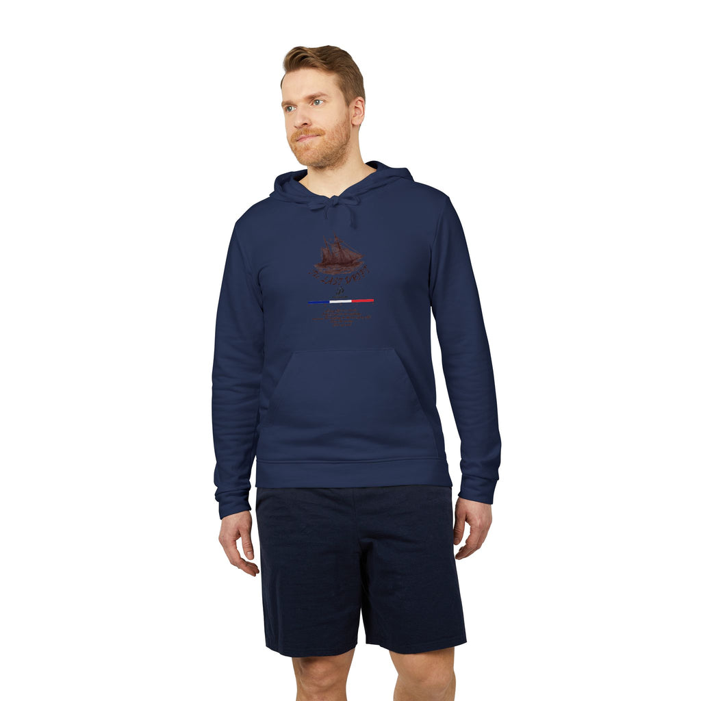 Old Money Yacht Club Hoodie - The Last Drift I (Authentic Adidas Sporty Rich Fleece)