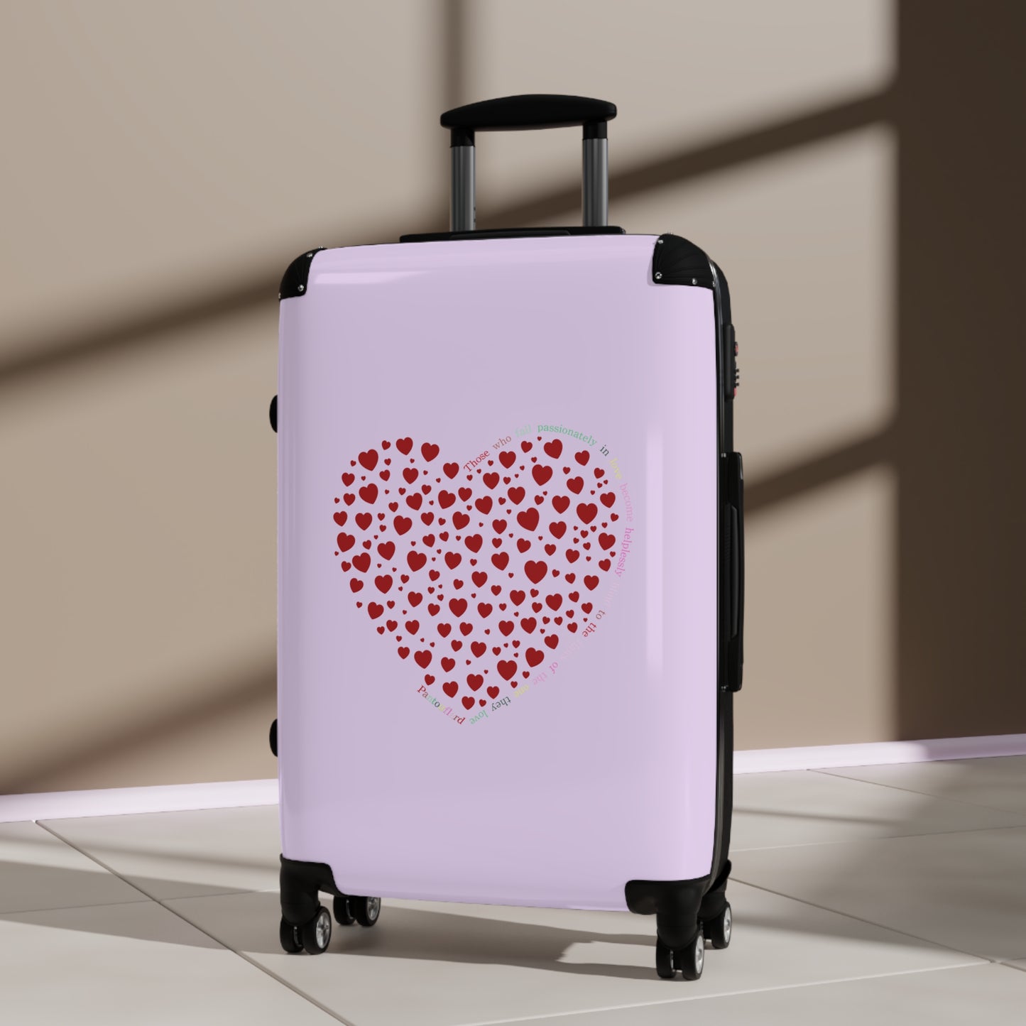 Travel carrier, Travel Suitcases Red Heart Design