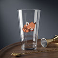 Clear Pantouflard 'Sleepy Red Panda' Cozy Solid Glass Mixer
