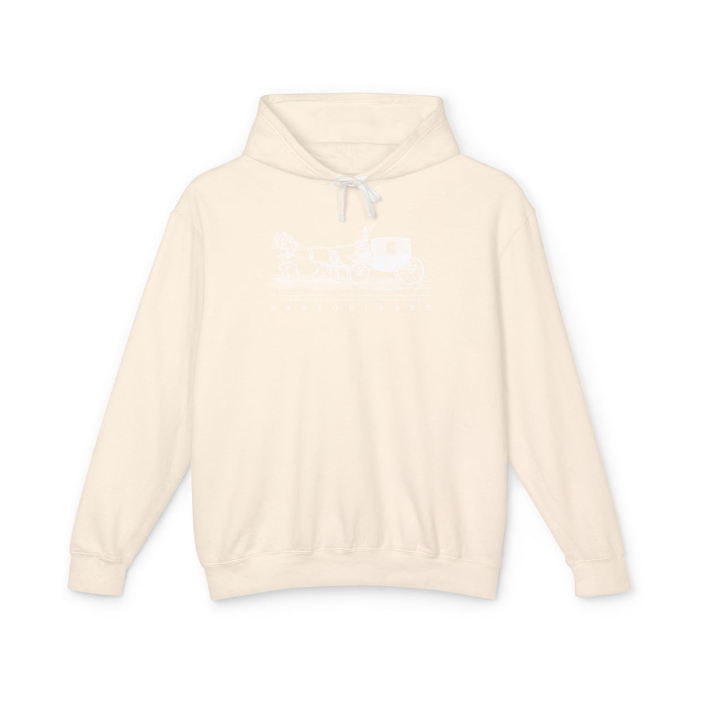 Old Money Equestrian Heritage Hoodie - The Timeless Carriage II (Lightweight 100% Cotton)