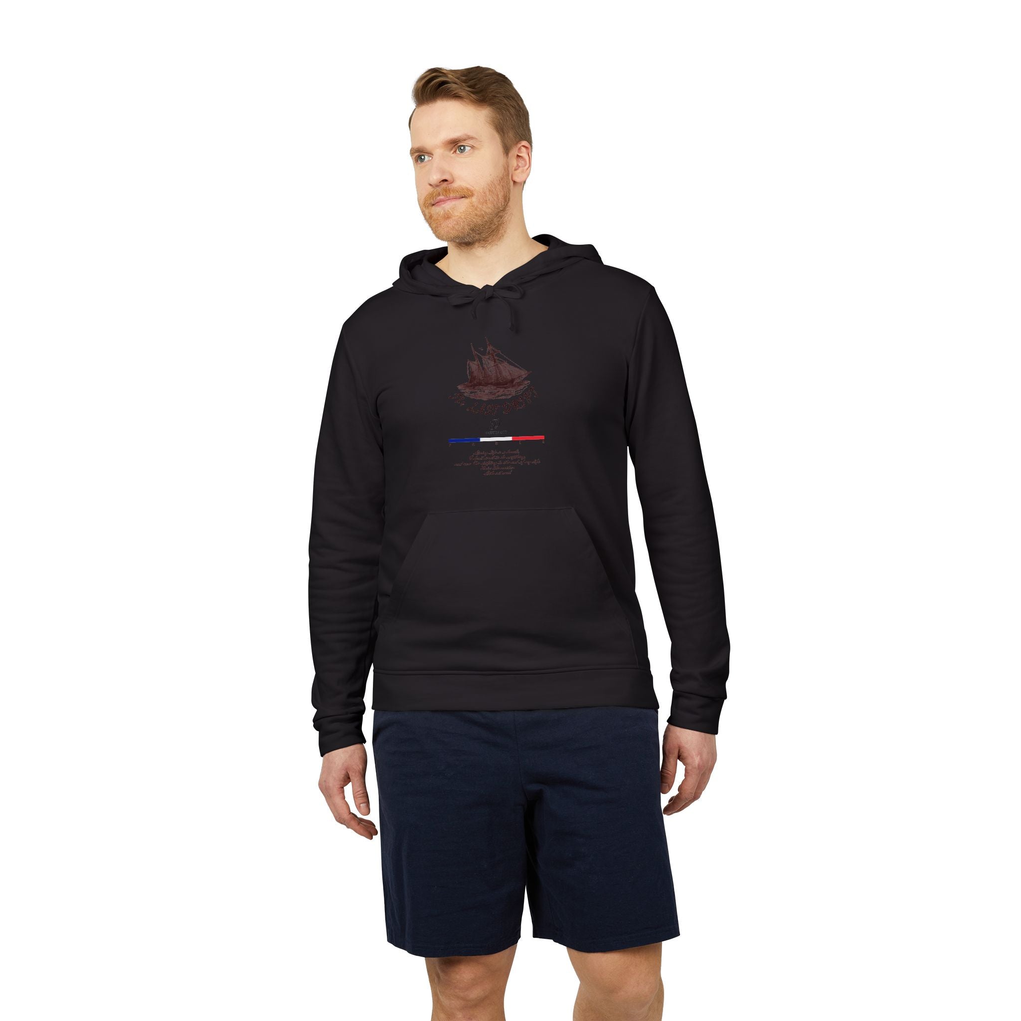 Old Money Yacht Club Hoodie - The Last Drift I (Authentic Adidas Sporty Rich Fleece)