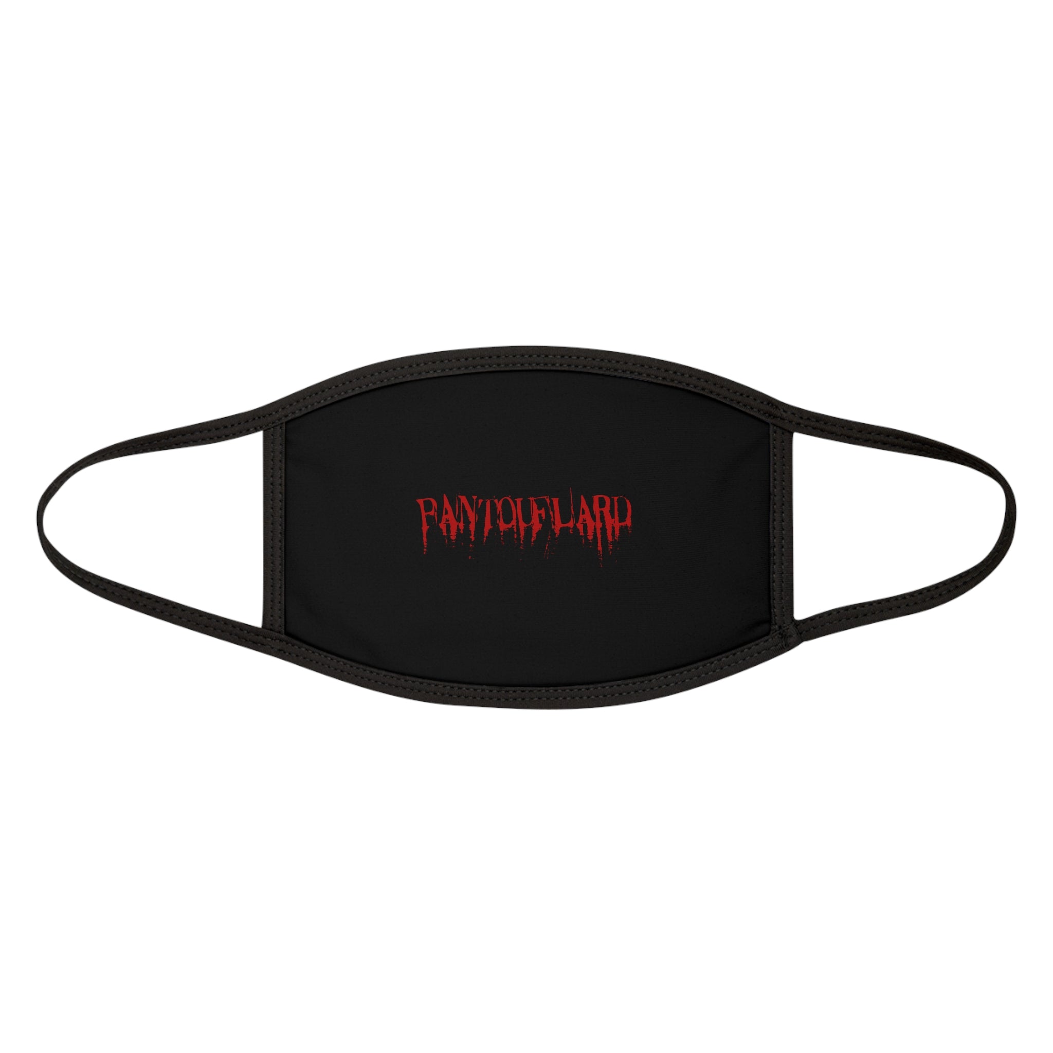 Typography Print Mixed-Fabric Face Mask