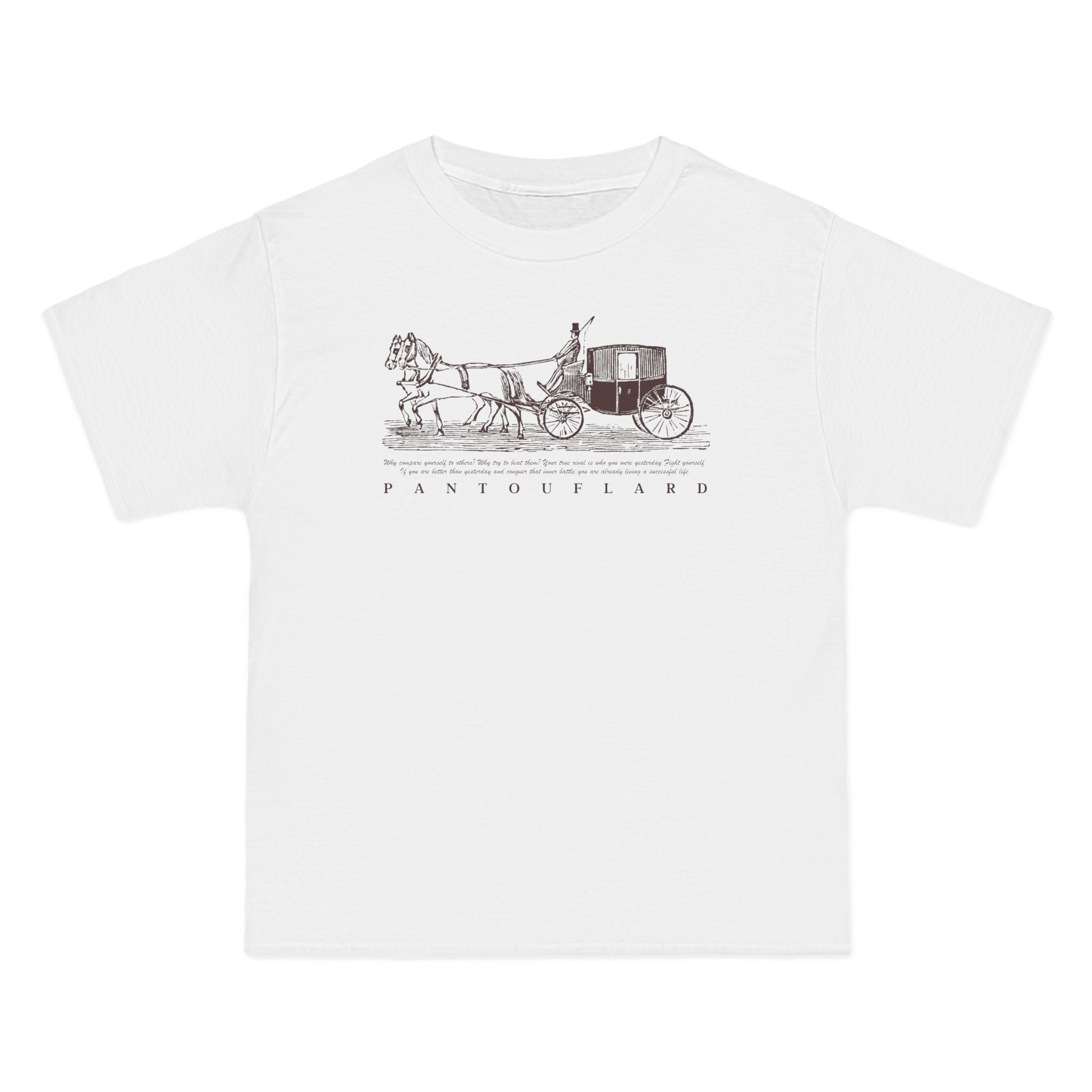 Unisex Burnt Orange Vintage Carriage Graphic 100% Cotton T-Shirt