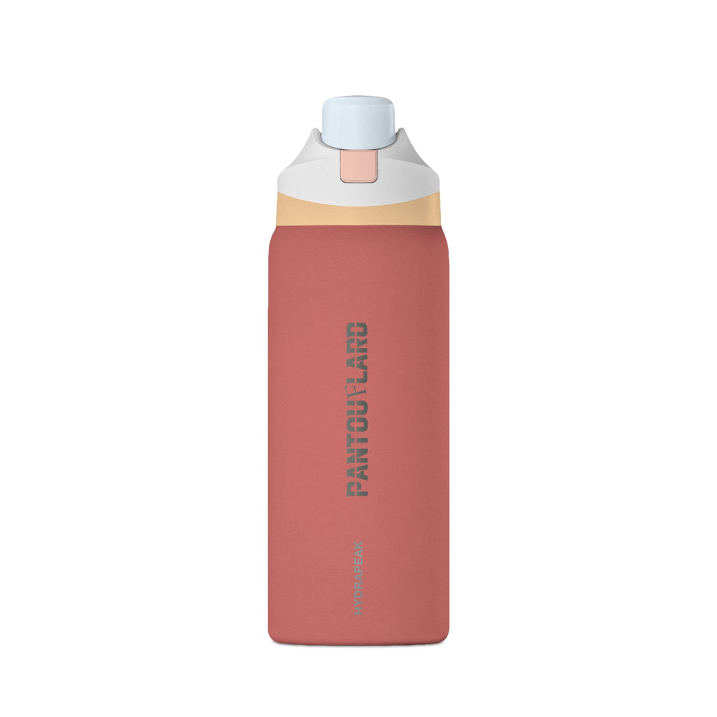 Sedona Red Vertical Pantouflard Logo 32oz Stainless Steel Oasis Water Bottle