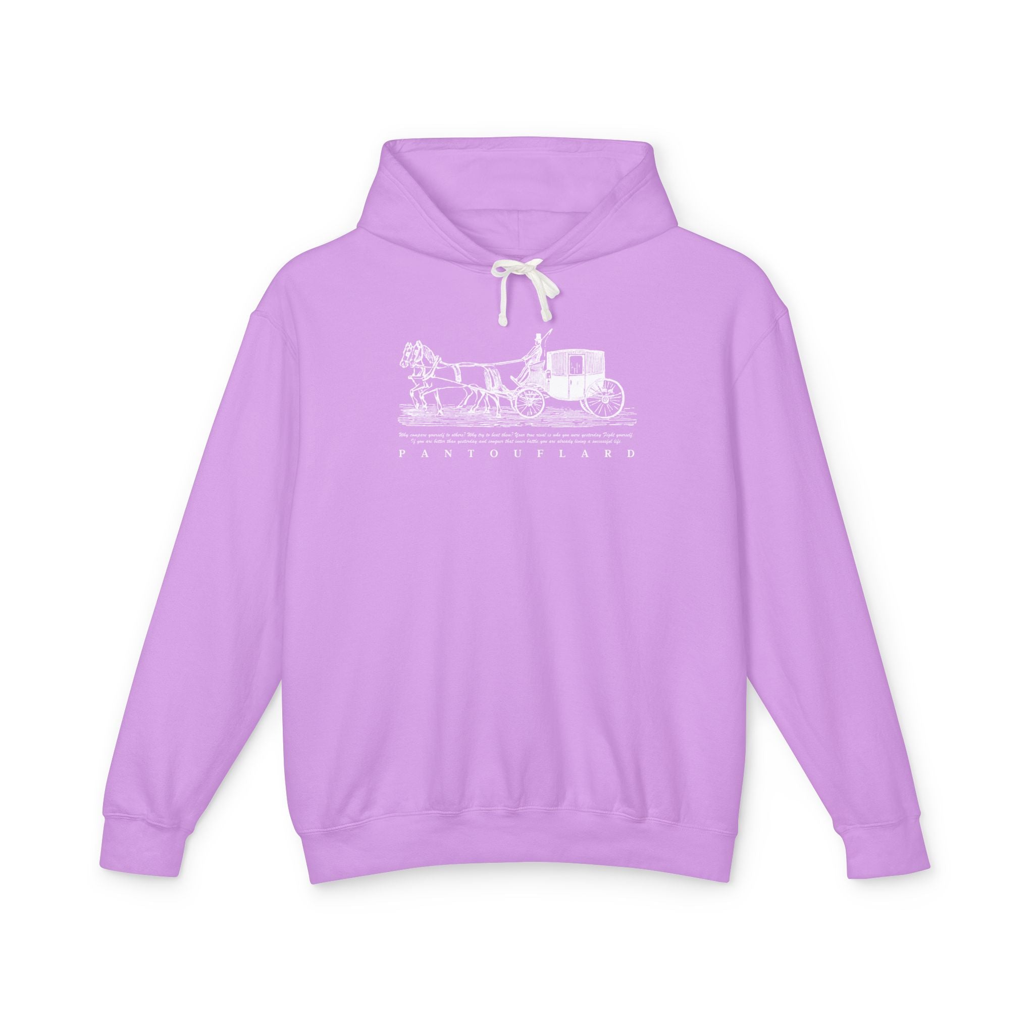 Old Money Equestrian Heritage Hoodie - The Timeless Carriage II (Lightweight 100% Cotton)