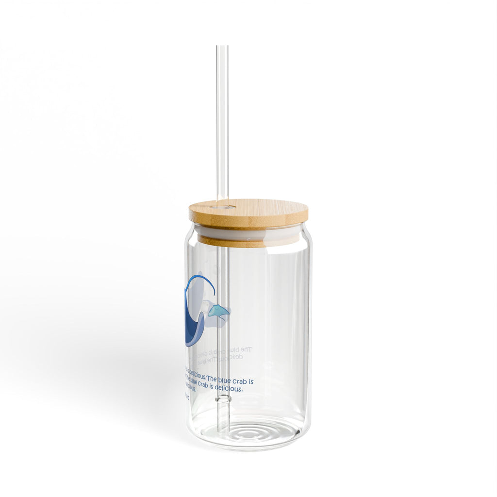 Clear Pantouflard Funny Stingray & Crab Tempered Glass Sipper