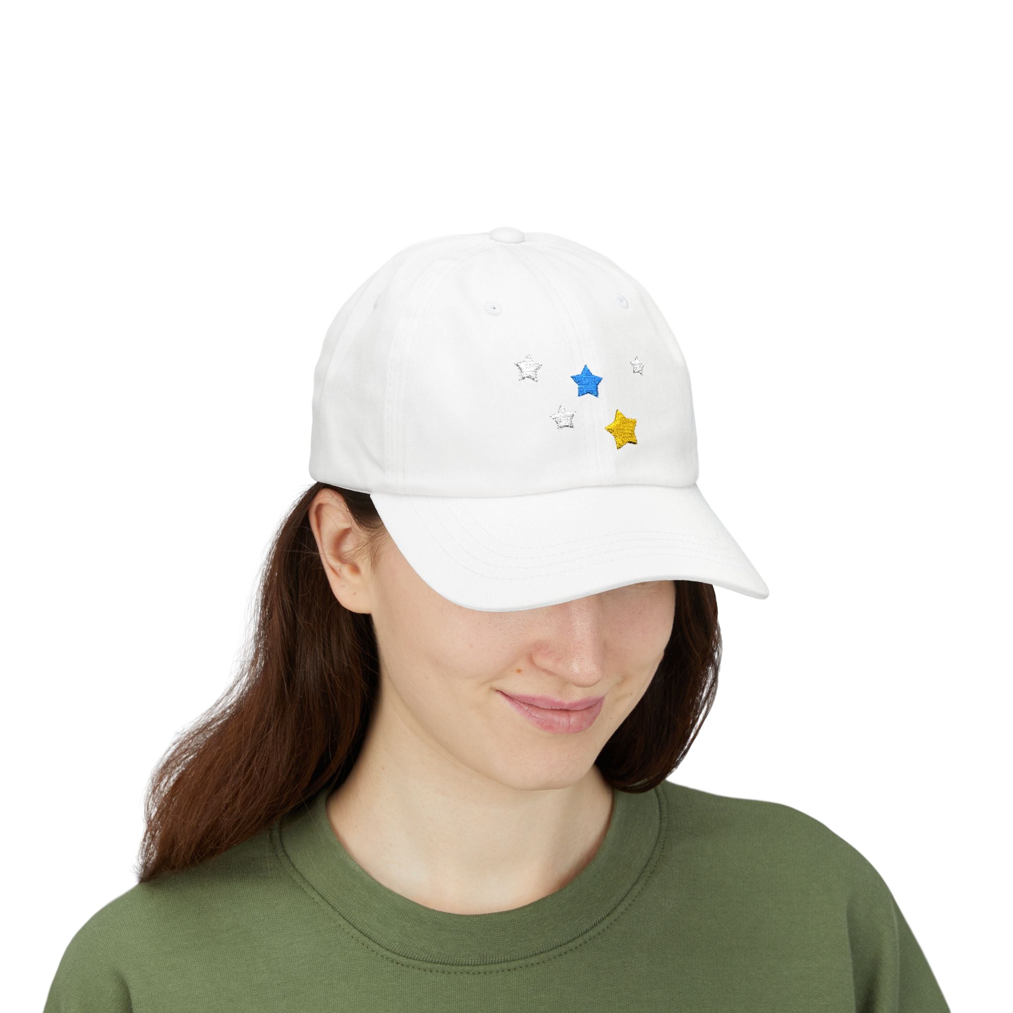 Unisex Cassiopeia Star Embroidered Cotton Dad Cap