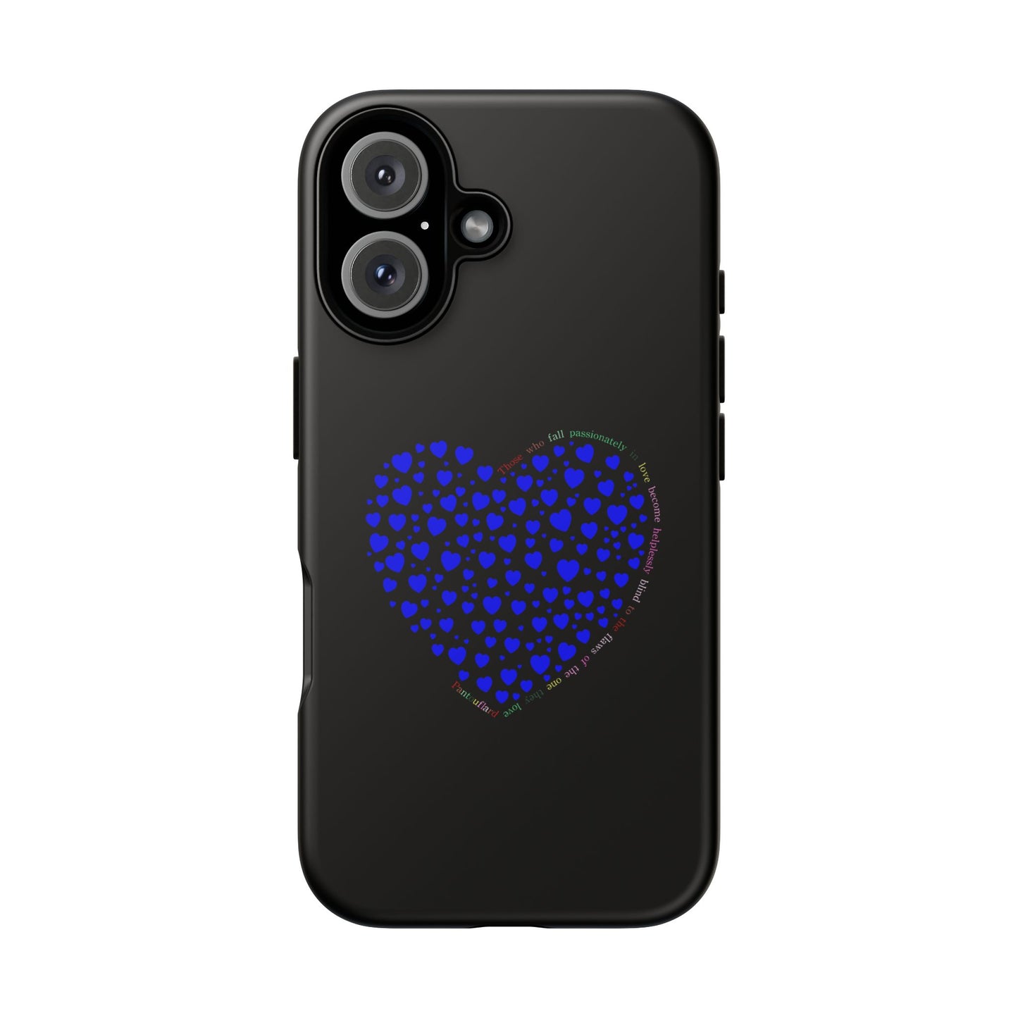 Fundas de corazón azul para teléfonos iPhone, Galaxy, Google Pixel (54 tipos)