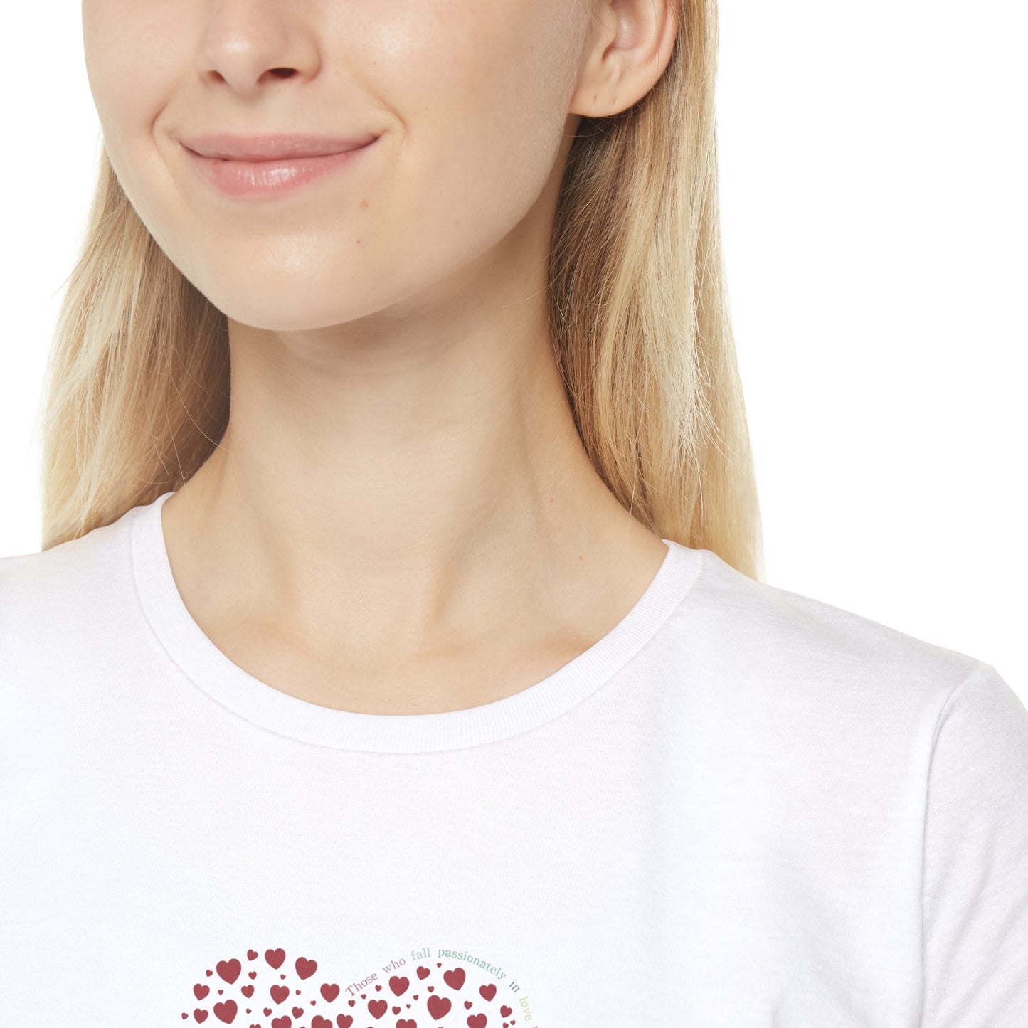 Slim fit Women's T-Shirt (Red Heart)