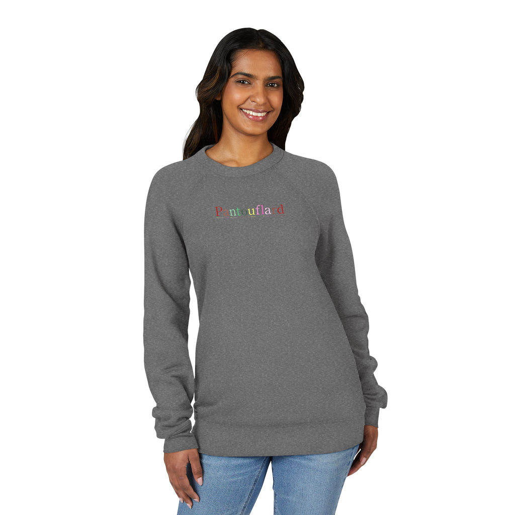 Unisex Old Money Aesthetic Raglan Sweatshirt - Colorful Logo (Premium Sponge Fleece)