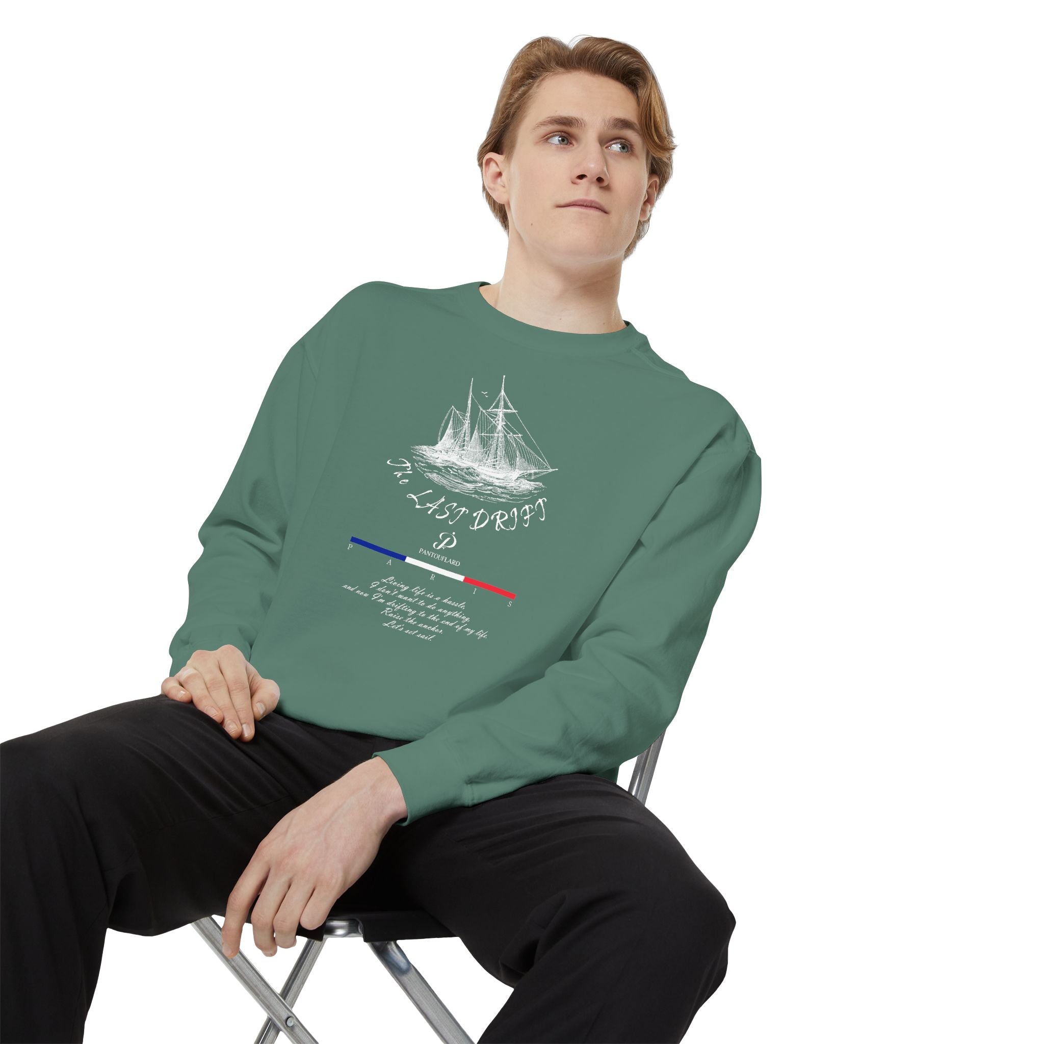 Unisex Navy Last Drift Cotton Blend Sweatshirt