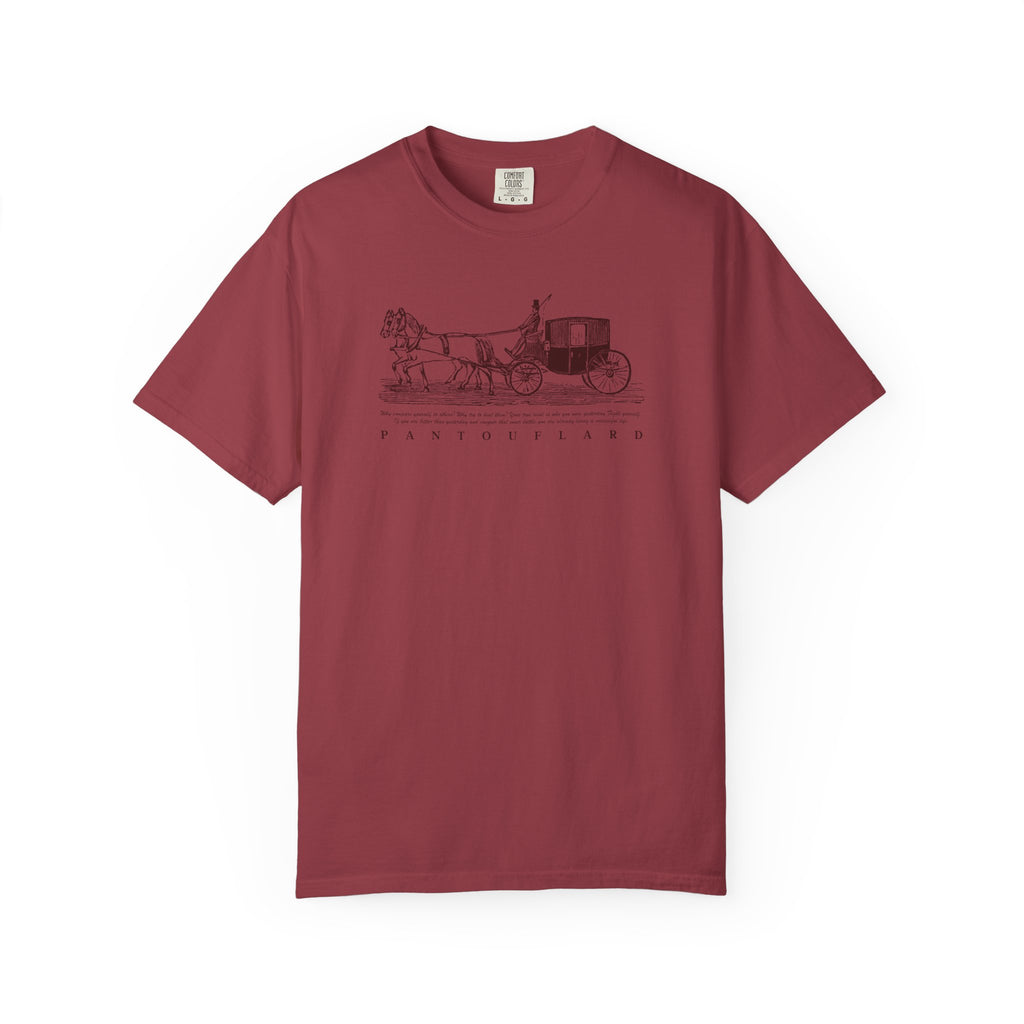 Unisex Burnt Orange Vintage Horse Carriage 100% Cotton T-shirt