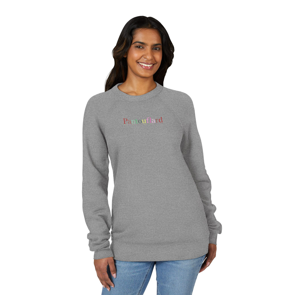 Unisex Old Money Aesthetic Raglan Sweatshirt - Colorful Logo (Premium Sponge Fleece)