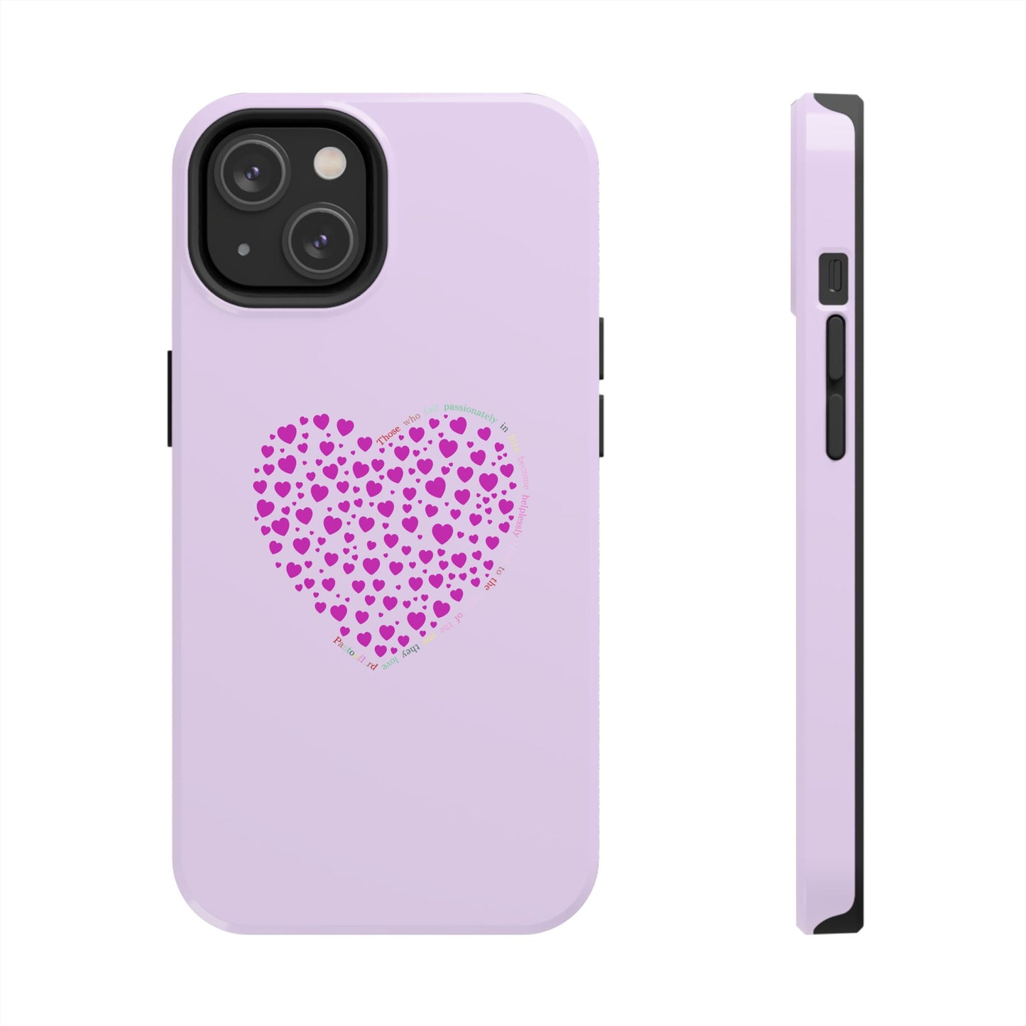 Pink Heart Design Tough iPhone Cases