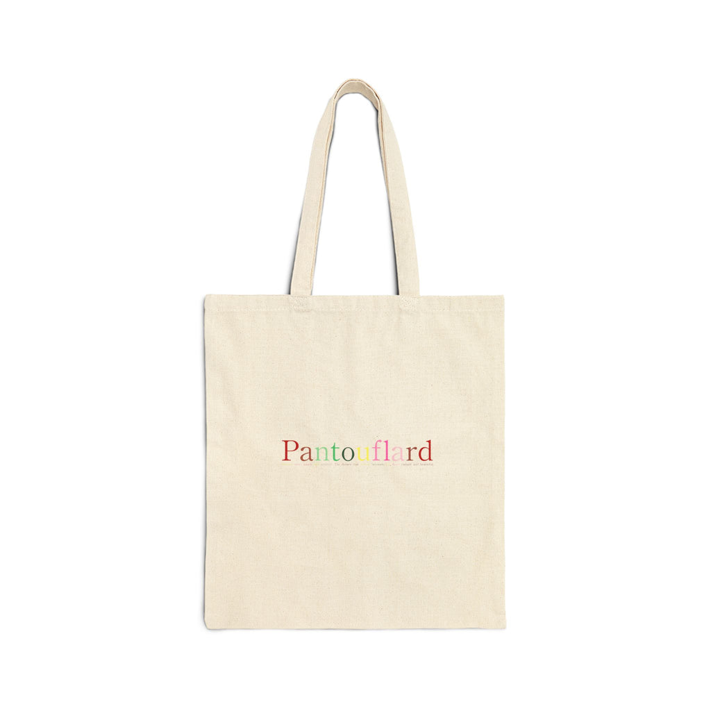 Colorful Typography Cotton Canvas Tote Bag