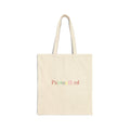 Colorful Typography Cotton Canvas Tote Bag