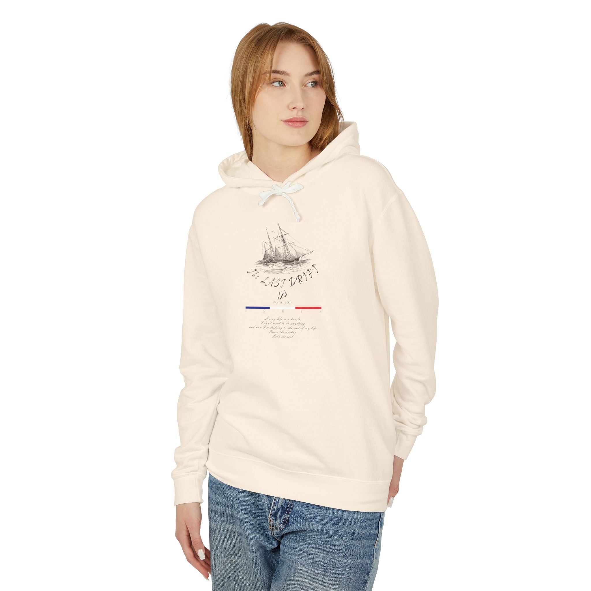 Old Money Nautical Heritage Hoodie - The Last Drift I (Lightweight 100% Cotton Coastal Pullover)