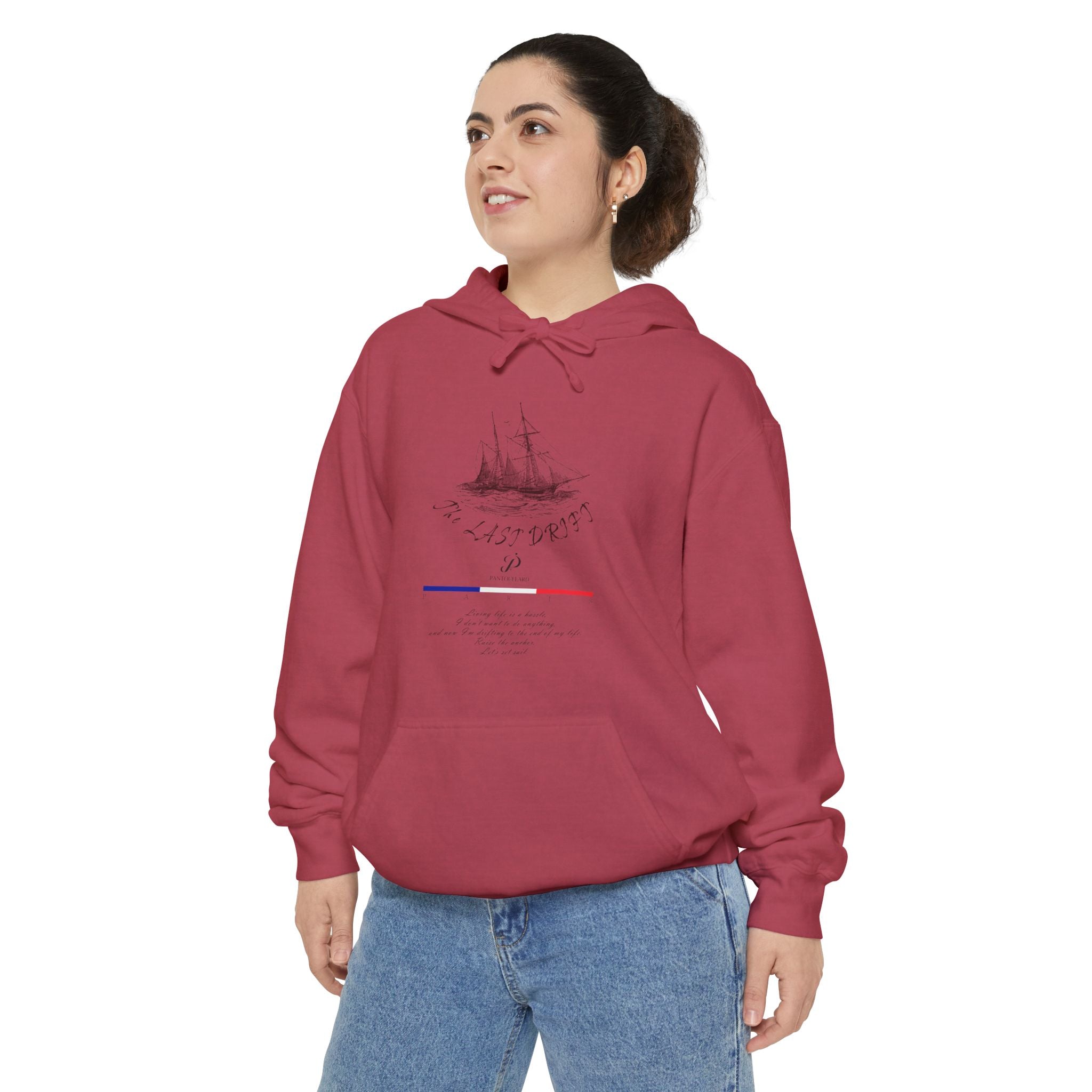 Old Money Nautical Heritage Hoodie - The Last Drift I (9.5oz Garment-Dyed Fleece)