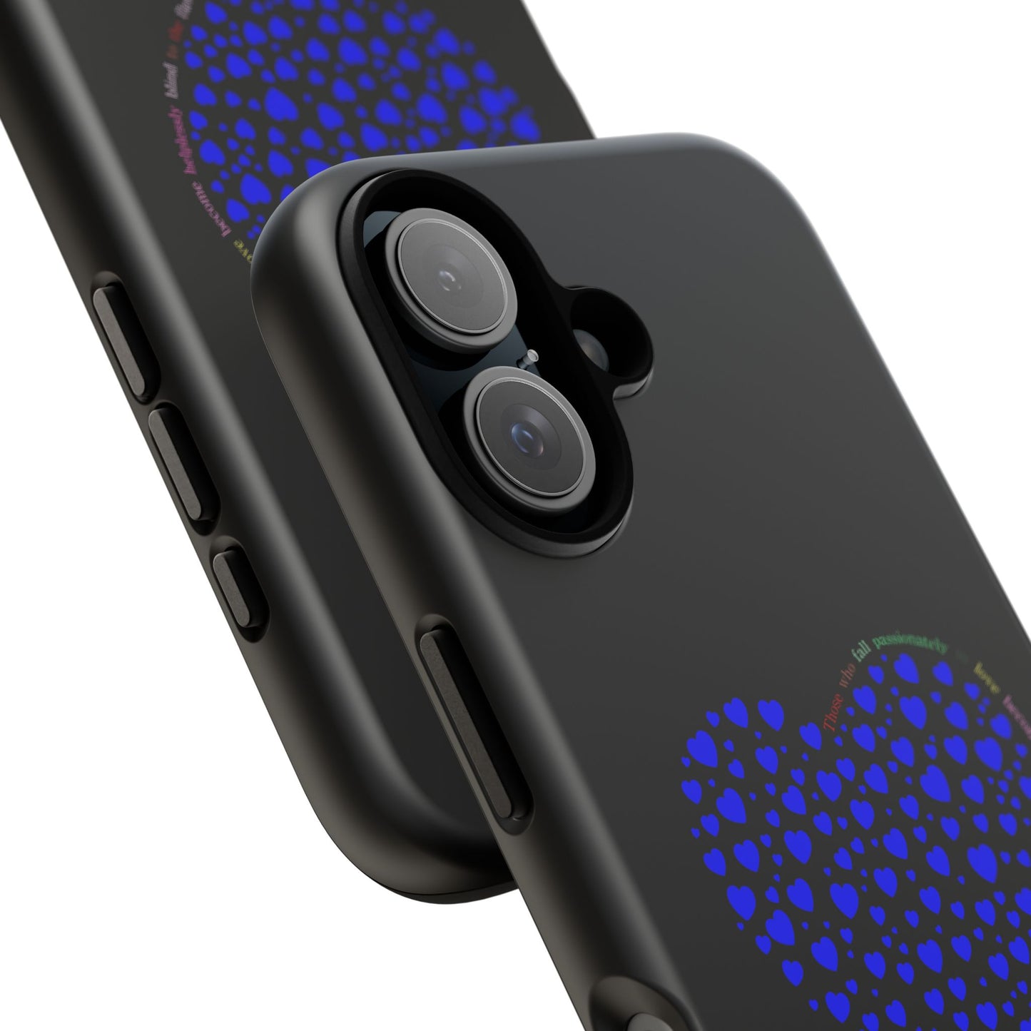 Fundas de corazón azul para teléfonos iPhone, Galaxy, Google Pixel (54 tipos)