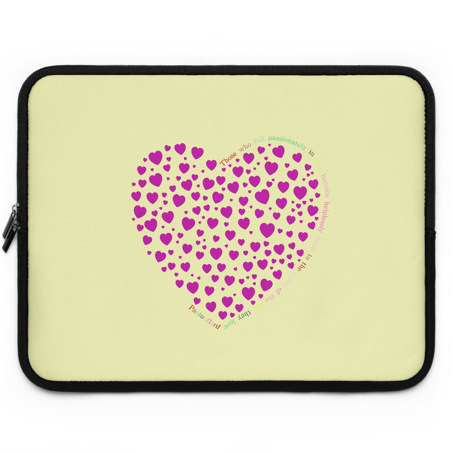 Pink Heart Laptop Sleeve