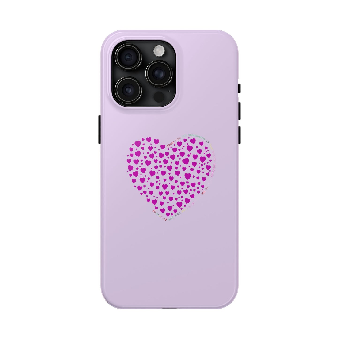Pink Heart Design Tough iPhone Cases