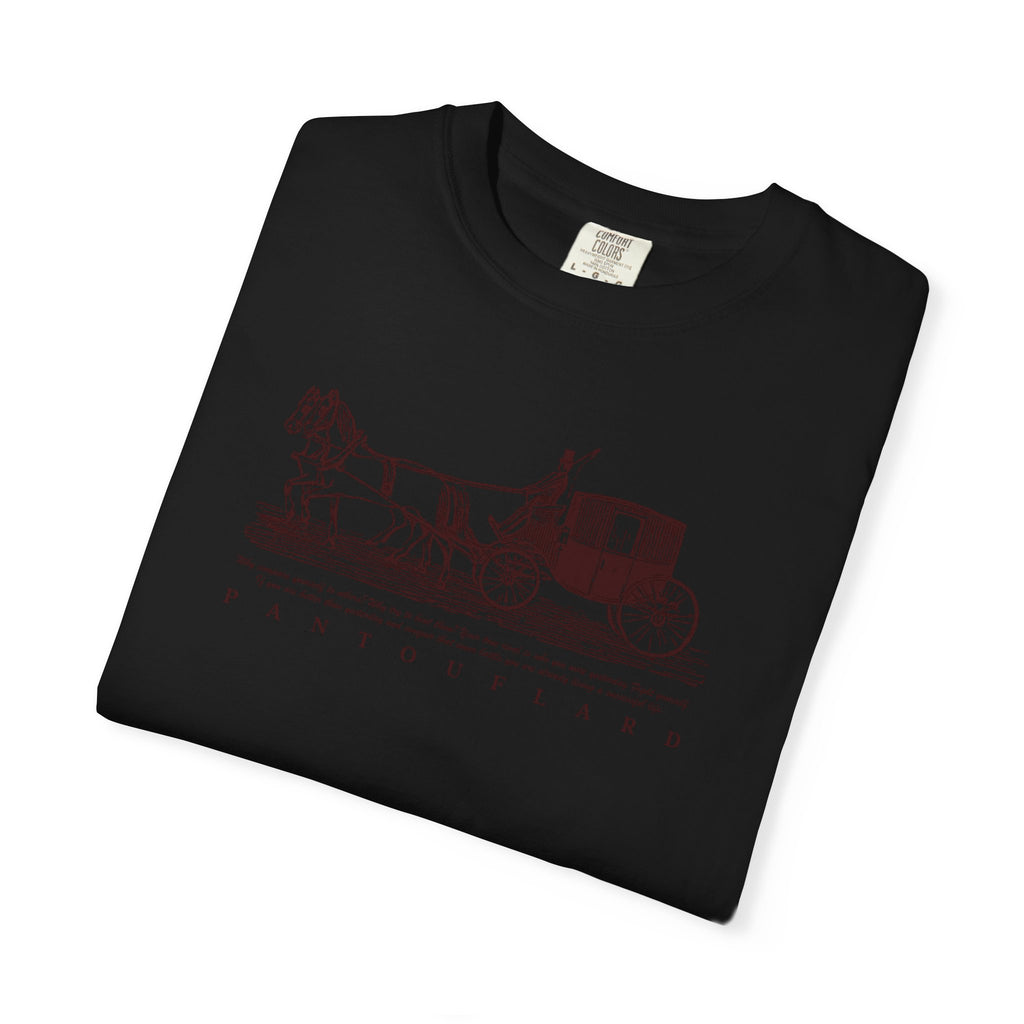 Unisex Burnt Orange Vintage Horse Carriage 100% Cotton T-shirt