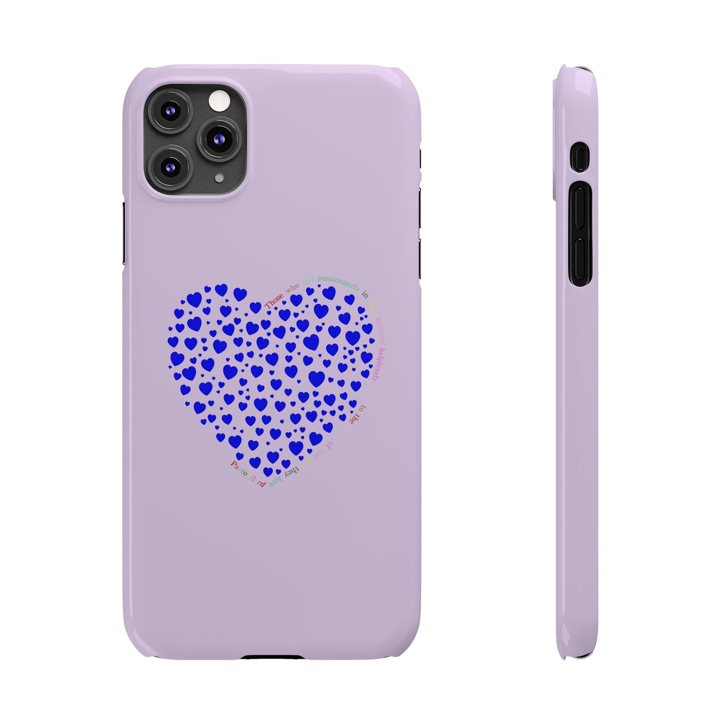 Funda delgada para iPhone Blue Heart