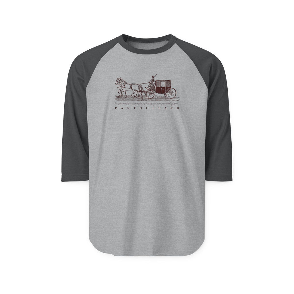 Unisex White Carriage Cotton Raglan Shirt