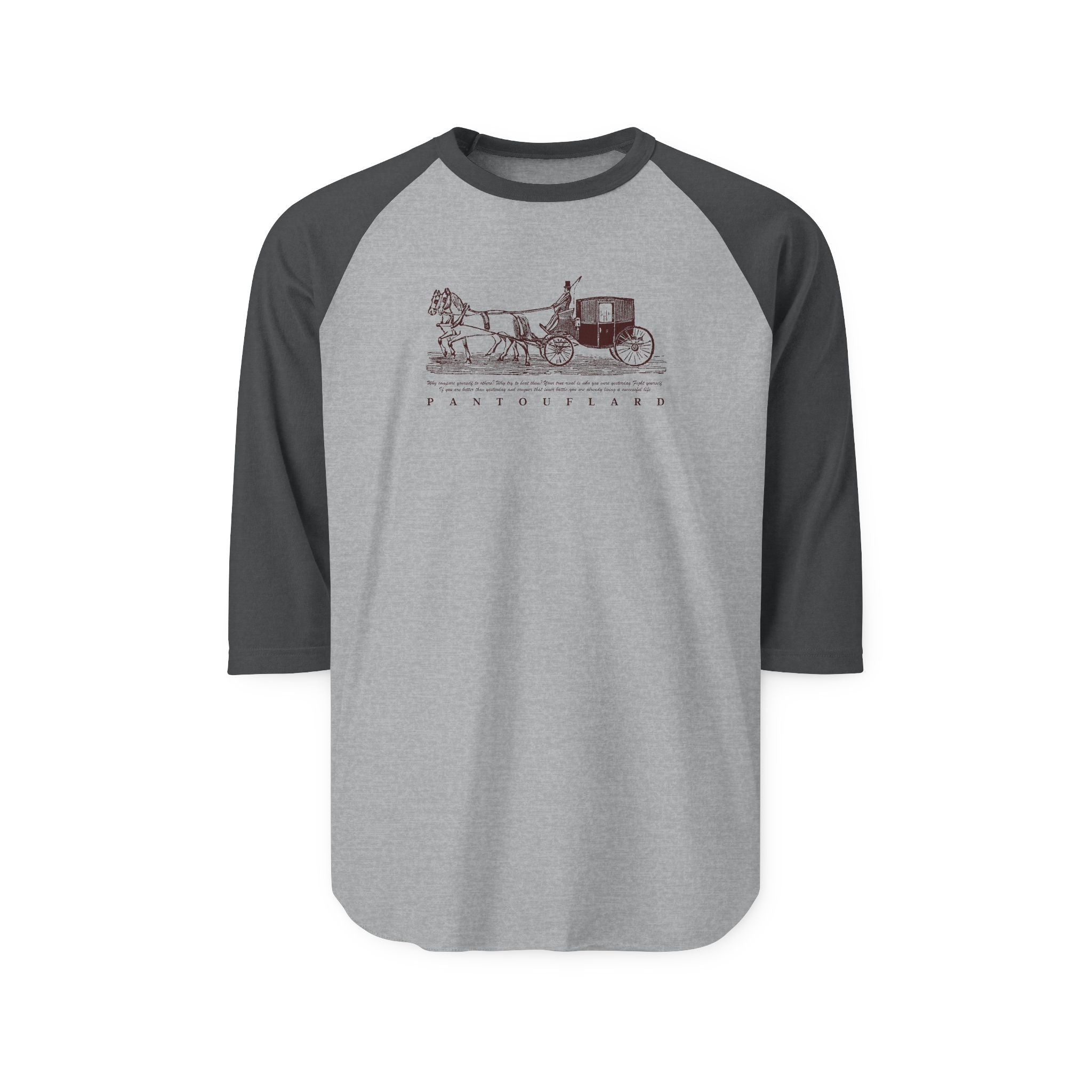 Unisex White Carriage Cotton Raglan Shirt