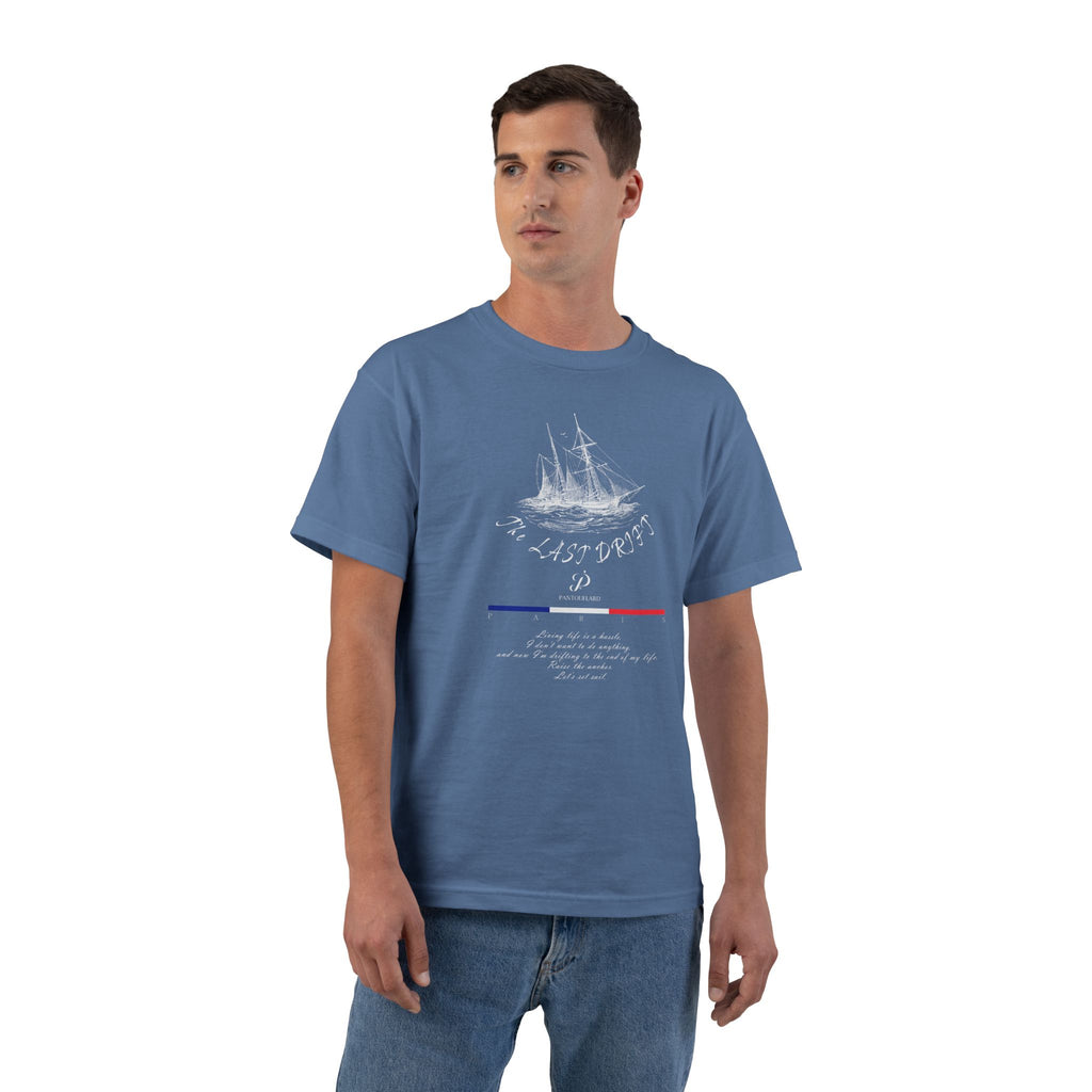 Unisex Black Hanes Vintage Ship Graphic 100% Cotton T-Shirt