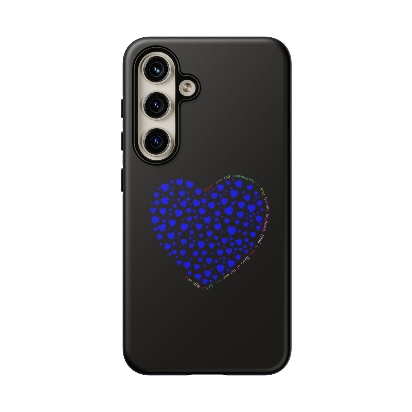 Fundas de corazón azul para teléfonos iPhone, Galaxy, Google Pixel (54 tipos)