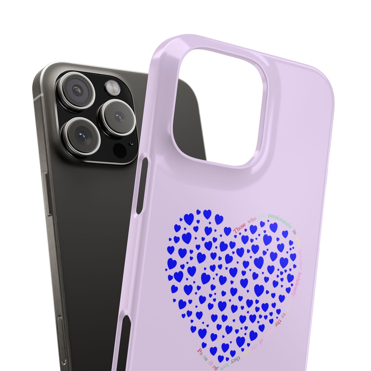Funda delgada para iPhone Blue Heart